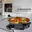 OVENTE 12 Inch Electric Skillet and Frying Pan with Nonstick Coating, 1400W Power, Adjustable Temperature Control, Tempered Glass Lid with Vent and Cool Touch Handles, Copper SK11112CO-46831497