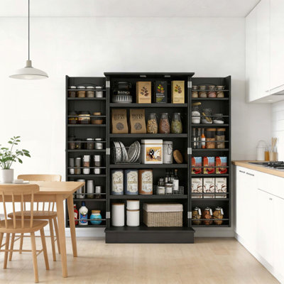 Kitchen Cabinet with Spice Racks