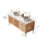 Meuble-lavabo contemporain en contreplaqué et céramique pour salles de bain modernes