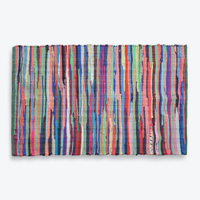 Nisbet Chindi Handwoven Multicolour Rag Rug