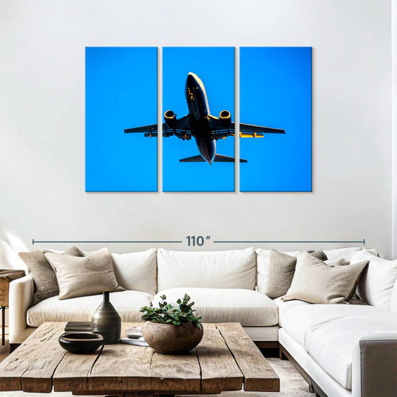 Mehar Boeing 737 Plane, 48" H x 74" W
