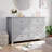 6 Drawers Dresser for Bedroom, 53.9" W Farmhouse Wood Dressers & Chest of Drawers for Clothes, Tall Storage Dressers Organizer with Deep Drawers for Living Room, Closet, Hallway-1592762071