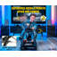 GTPLAYER Racing Simulator Cockpit Faux Leather PC & Racing Game Chair with Built-in Speakers-106342260