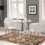 Round Glass Top Metal Base Dining Table