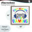 Cadre flottant Rainbow Don't Hear You Gaming, design par Kim Allen-514385857-514385863