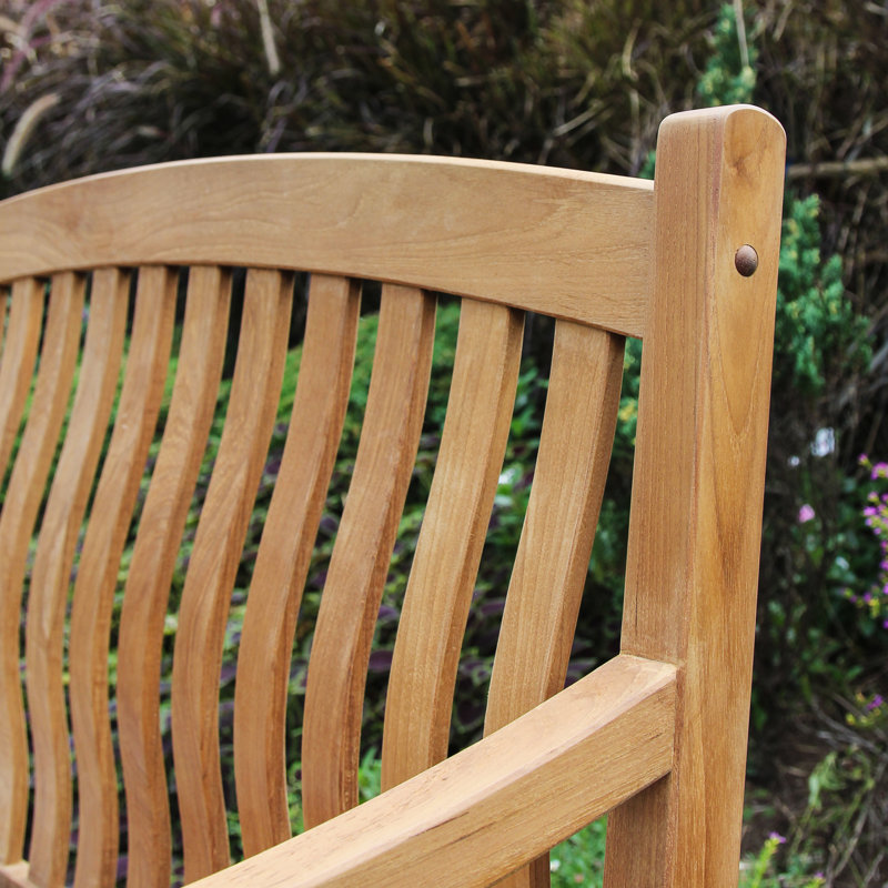 Cynthia Solid Wood Teak Outdoor Bench