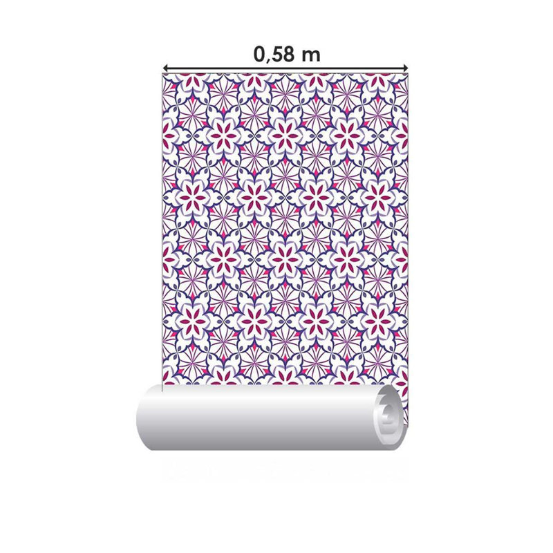 Papier peint adhésif coloré et rétro N05077