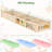 Wooden Raised Garden Bed w/ 2 Planter Boxes Divider Open-Ended Base for Flower