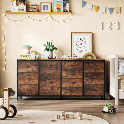 14 Drawer Dresser, Fabric Dresser TV Stand