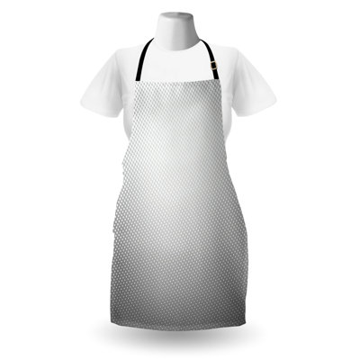 East Urban Home Digital Apron, Cooking Gardening, Adult Size, Grery and Pale Grey