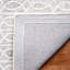 Tapis en coton viscoélastique touffeté à la main en ébène et en latex brun clair / ivoire-331167550