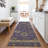 Machine Washable Indoor/Outdoor Xhevrie Eggplant Rug-111820229
