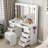 10-Drawer Makeup Vanity Desk with Large Mirror-220057276