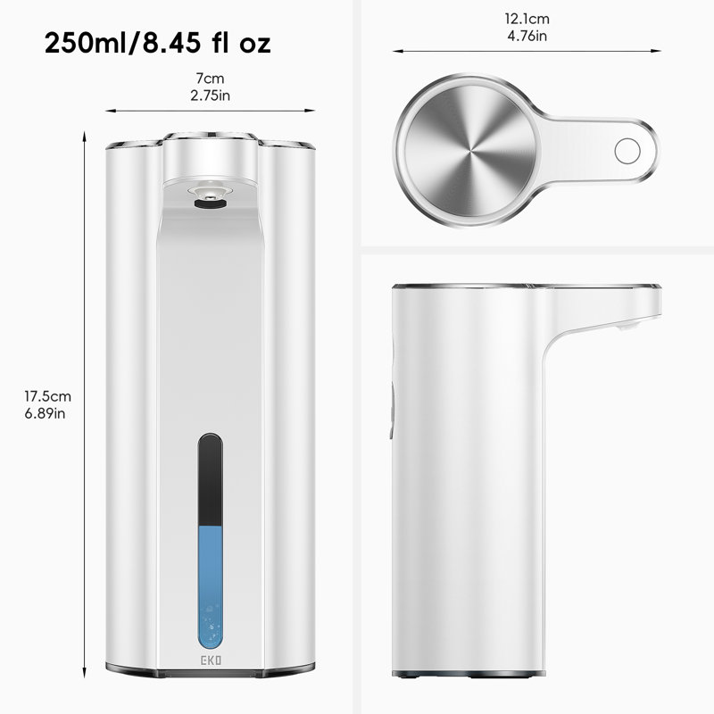 Touchless Automatic Soap Dispenser For Kitchen And Bathroom, Liquid Hand Soap Dispenser, Water-resistant And Rechargeable, 9 Fl Oz