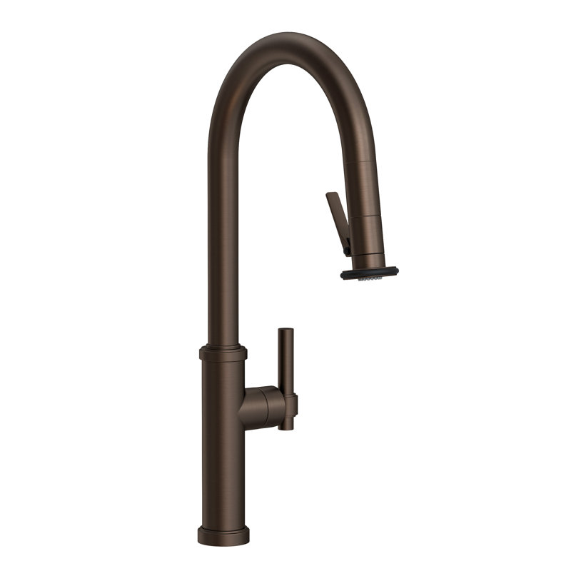 Pull-Down Kitchen Faucet - Trigger Spray, English Bronze