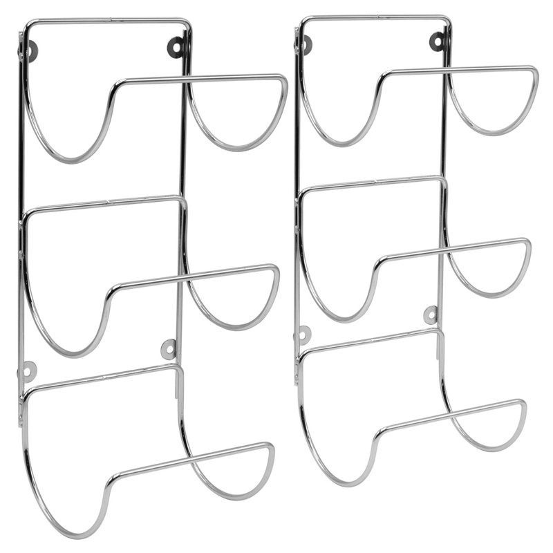 Porte-serviettes mural à 6 niveaux, Silver