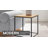 Modway Zora Square Wood And Metal Side Table In Oak