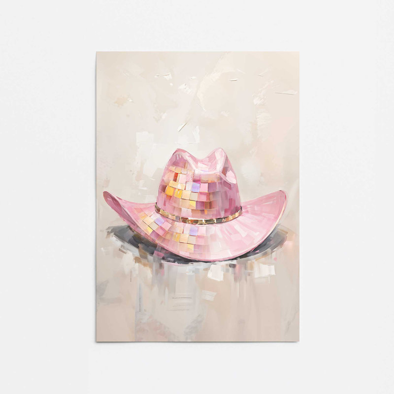 «Cowgirl Essentials in Pink II», impression roulée, H 20 po x l 16 po