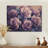 Purple Twilight Glow Of Rose Love Bloom - Roses Wood Wall Decor - On Natural Pine Wood-1120763333