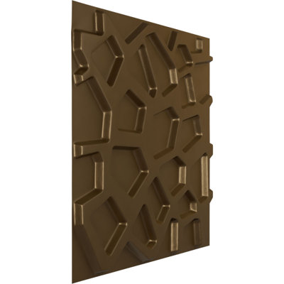 Panneau mural décoratif 3D 3D l 19 5/8 po x H 19 5/8 po Dublin EnduraWall, métallique universel (couvre 2,67 pieds carrés)