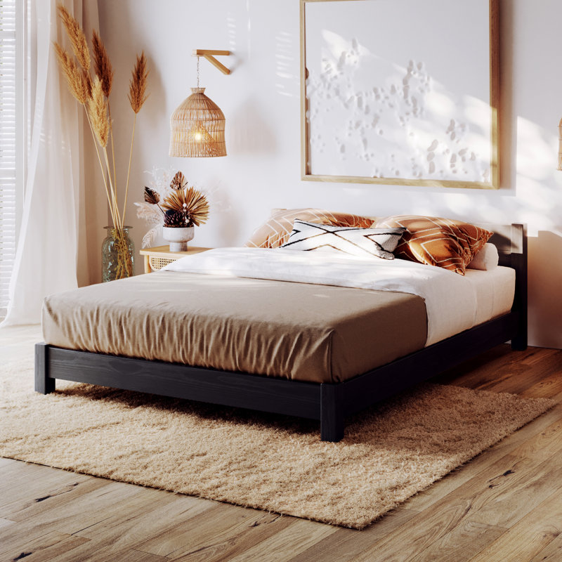 Hardiman Bed, Single (3'), Black Wash