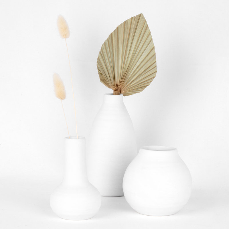 Thora Ceramic Jar, White
