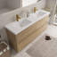 Meuble-lavabo autoportant avec lavabo, meuble-lavabo avec comptoir en résine de pierre et tiroirs à fermeture en douceur-1579625823