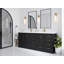 84 po Boston X P 22 po De meuble-lavabo double en fer forgé Quartz doré Calacatta-115357753