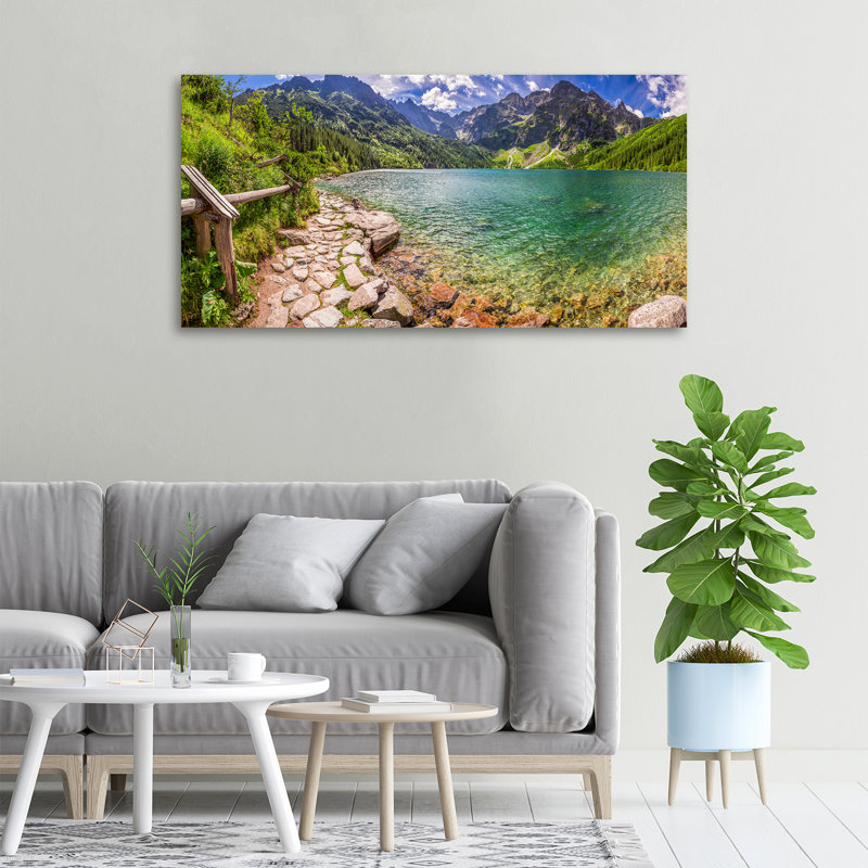 Sea Eye Of The Tatra Mountains - No Frame Print on Canvas