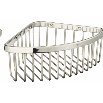Polished Stainless Medium Shower Basket