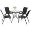 Steel Patio Dining Set Table,