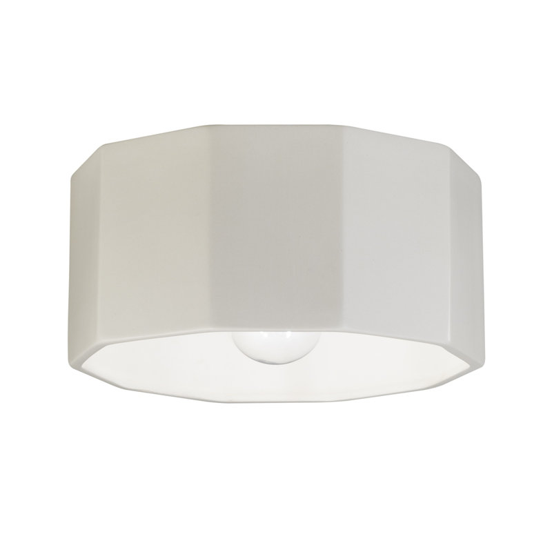 Plafonnier encastré d'extérieur 1 lumière Logan, Blanc mat