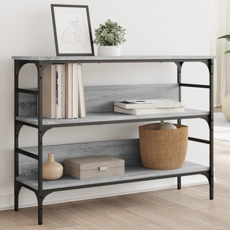 Diggins Console Table, Grey Sonoma, 75 H x 100 W x 32 D cm