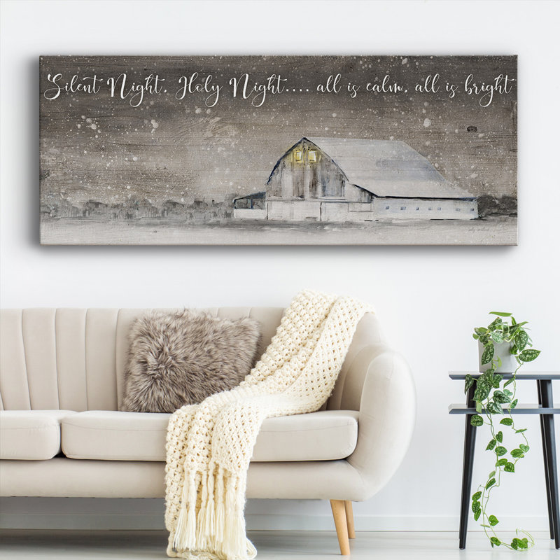 " Silent Night ", 12" H x 30" W x 1.5" D