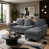 Chenille gris