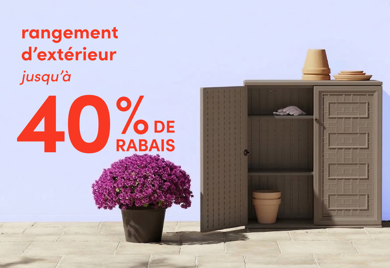 rangement d'extérieur en solde