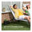 Chaise Lounge Outdoor, 2 Piece Lounge Chair With Wheels, Tanning Chair With 5 Adjustable Positions For Patio, Beach, Yard, Pool, Cream White