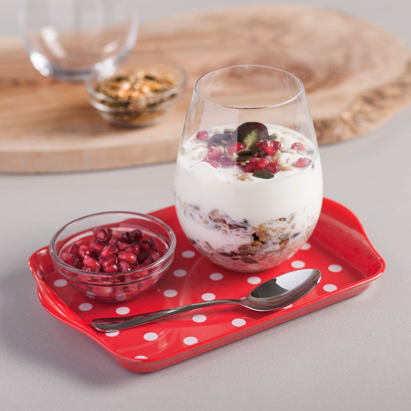 Zeal Melamine Tray, Red