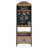 Versatile Multi-Purpose Cabinet, Walnut Finish, 27.6 x 81.3 x 15.7 inches | 100% Melamine Coated E1 Quality Chipboard | Features Numerous Shelves, Wall-Mountable, & 1 Drawer | Modern Industrial Design for Efficient Storage