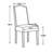 High Back Upholstered Dining Chairs With Nailhead Trim-929074194