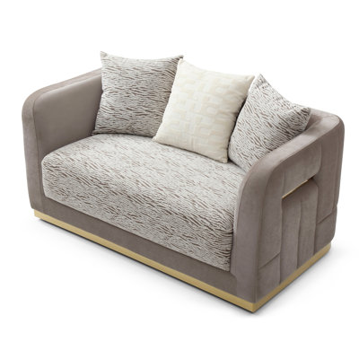 Glory Furniture Lexington G00280A-L Loveseat Brown/Light Beige