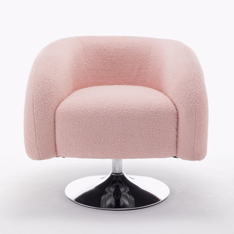 Fauteuil pivotant de 31,1 po de largeur Tussan, Ourson rose