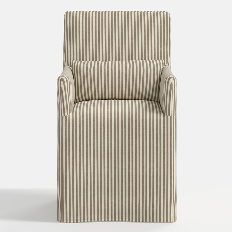 Stoffer Home x Cloth and Co. Lindy Dining Chair, Jane Stripe Burlap