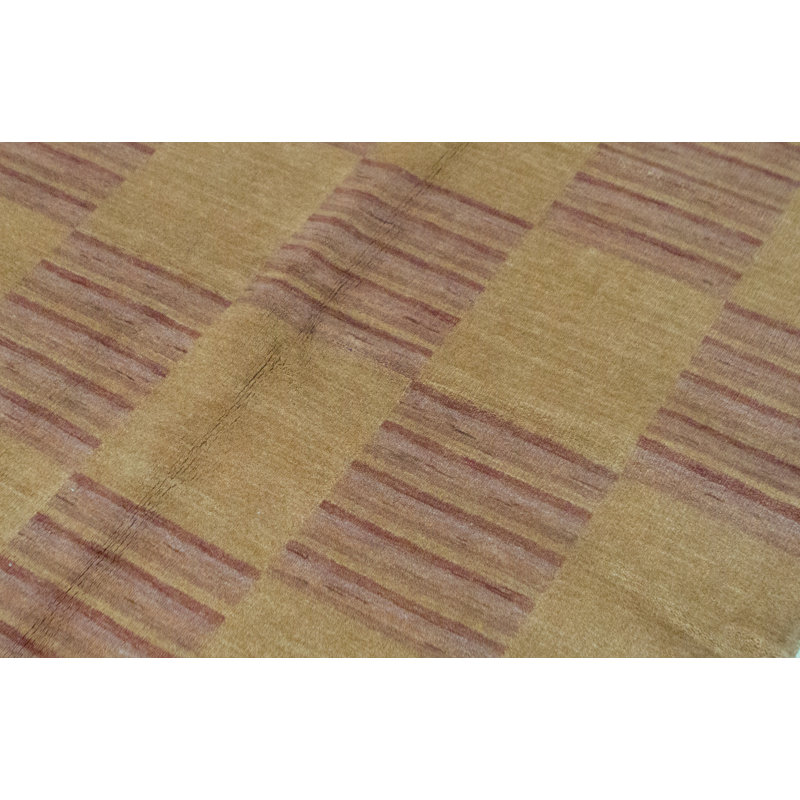 Gabbeh Wool Checkered Area Rug
