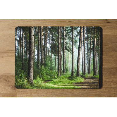 Dovber Wood No Pattern Rectangle Placemat