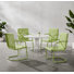 Huntingburg 5-piece Round Retro Outdoor Dining Set