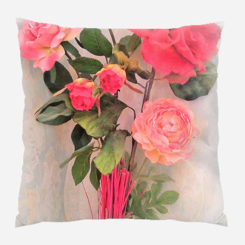 Coussin décoratif Veans, Microsuède, Intérieur