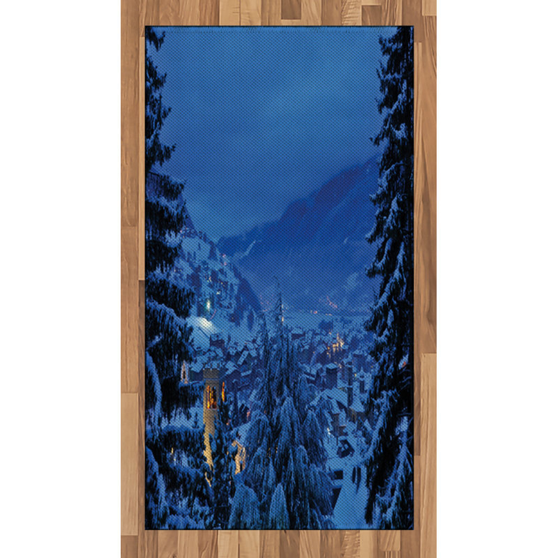Scenery High Density Long Fiber Poly Threads Decorative Area Rug Carpet, Rectangle 2'7" x 5'