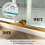 Porte de douche à double coulissement lisse sans cadre avec verre transparent de 3/8 po (10 mm) Opal Mirage MCOCOD l 56-61 "x H 72"-110315662