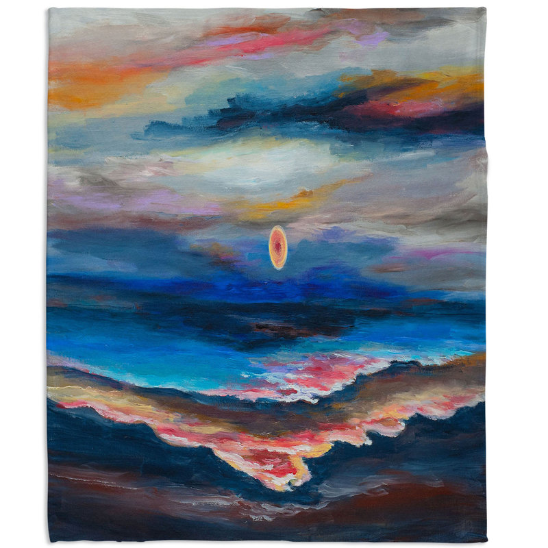 Couverture sherpa doux moonscape 1, l 68 po x L 80 po